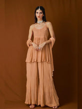 Amber Gold Short Chikankari Kurta